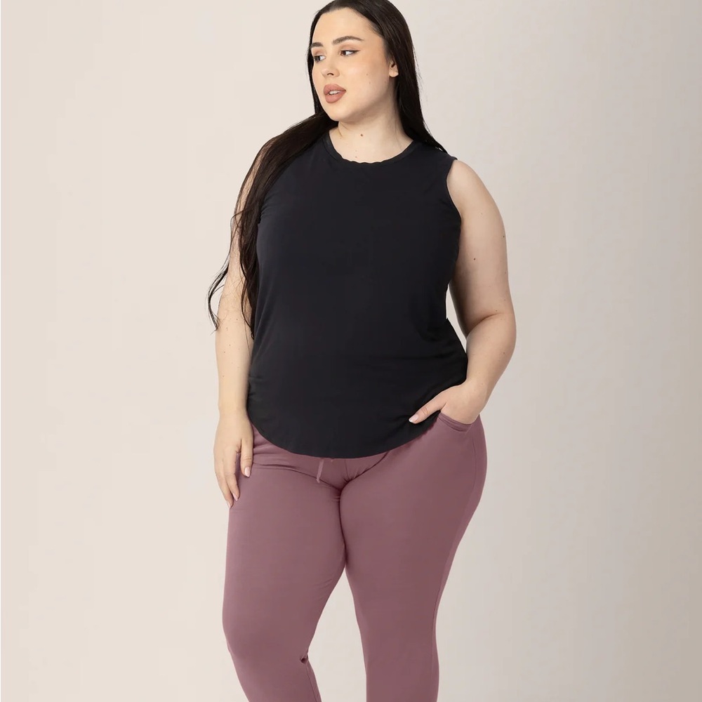 Kindred Bravely Black Maternity and Nursing Tank